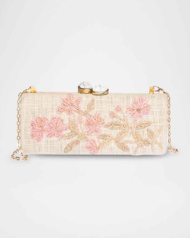 Alessandra Flower Long Clutch Bag
